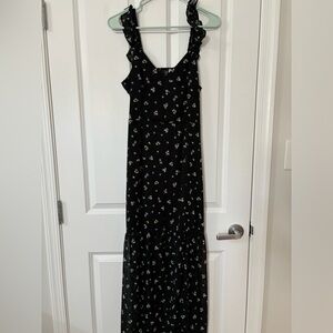 Black floral dress from H&M